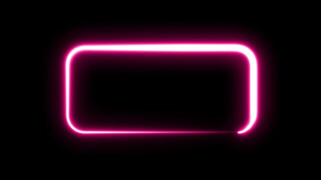 Glowing neon fire frame on black, webcam border facecam overlay.