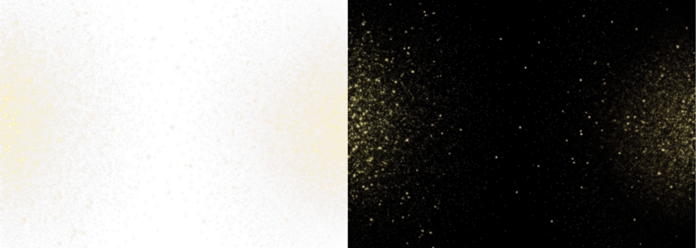 A glowing, transparent PNG overlay featuring shimmering particles and light