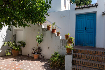 Fototapeta premium Interior of a traditional patio in Granada, Spain