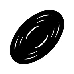 Abstract black hole with white circular lines illustration on a white background
