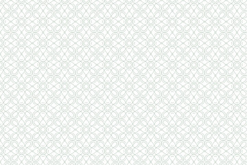 Soft Mint Green Geometric Pattern Background With Repeating Circular Motifs For Design Projects
