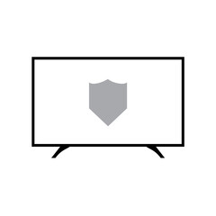 television icon vector illustration white background