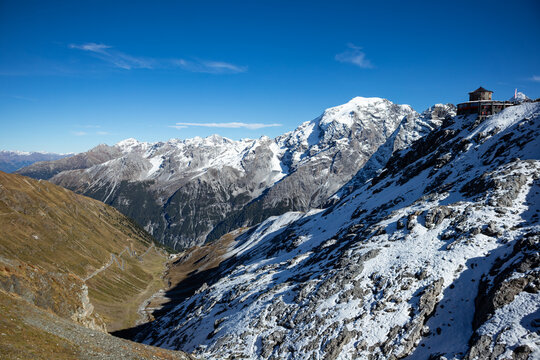Landscape of Alto Adige from Stelvio Pass