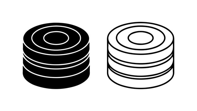 Checkers pieces with transparent background