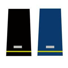 Galon de passant d'épaule et de manche de l'armée de terre et de l'air de l'armée américaine : sous-lieutenant  (2st lieutenant)