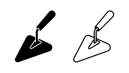 Trowel tool with transparent background