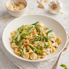 Asparagus Leek Pasta