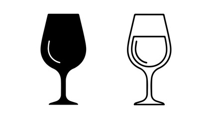 Wine glasses with transparent background