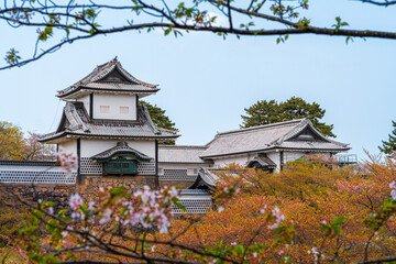 Fototapeta premium Kanazawa castle, Japan, South East Asia