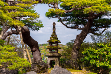 Kenroku-en garden, Kanazawa, Japan, South East Asia © Anshuman