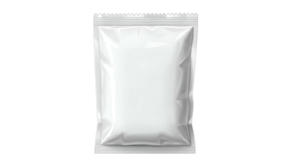 Blank Silver Foil Packaging Pouch for Food or Retail Products