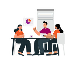 Office Work Illustration