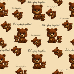 cute bear pattern
