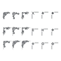 Vintage frame corner. Frame corner. Vintage Corners. Decorative frames and borders, elegant vector set.