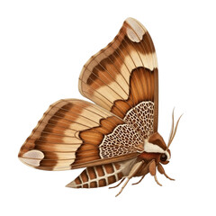 Beautiful emperor moth with intricate wing patterns, perfect for nature-inspired designs and educational materials, evokes wonder and appreciation for wildlife