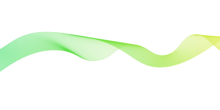 abstract green wave line background,wavy abstract green lines in wave shape, data flow concept,Green wave melody lines on white background,white background and green wave,