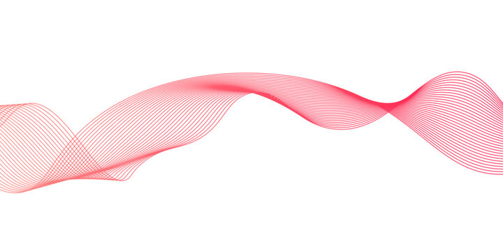 Abstract white background with red wave for design brochure, website,Transparent horizontal red wave on white,red wave lines on white background,abstract vector red wave lines on white background,