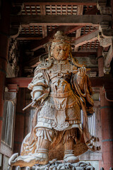 Fototapeta premium Nio Guardians at Todaiji temple, Nara, Japan, South East Asia