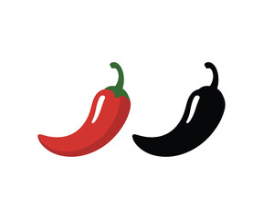 Vector vibrant red chili pepper