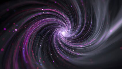 Vibrant swirling cosmic nebula with luminous particles and ethereal light trails abstract deep space phenomenon isolated on transparent background