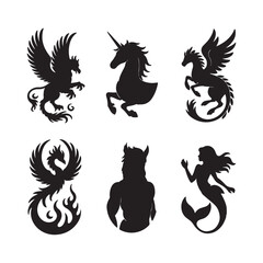 Mythical Creature Silhouettes Collection
