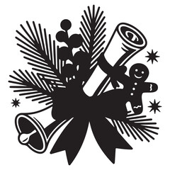 Christmas Decoration Silhouette Icon