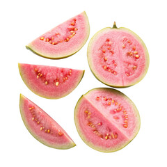 Multiple gauva slices,png file