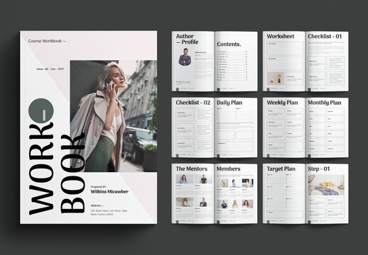Workbook Template Design Layout