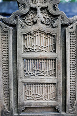 Ancient Acehnese Tombstones at Pedir Museum, Banda Aceh – Historical Islamic Gravestones