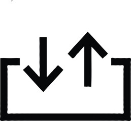 Clean black and white vector illustration  icons 4.eps