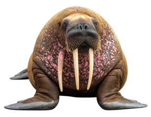 Big Walrus isolated on transparent or white backgrounds