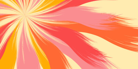 70s style colorful retro vintage vector abstract background