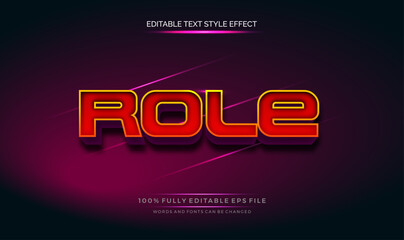 A vibrant, eye-catching Text Effect, text style. Editable text files vector illustration.