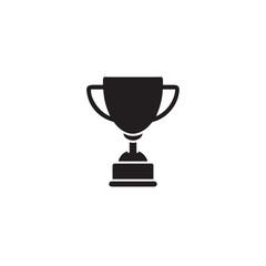 Vector graphic of a champion trophy award for victory and success