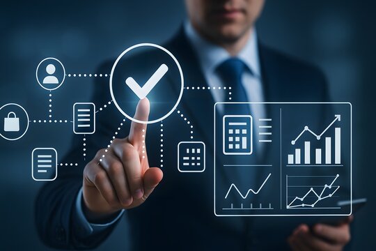 Business analytics approval dashboard interface