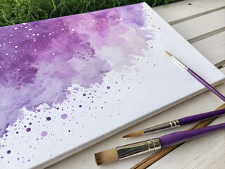 paint brush and palette