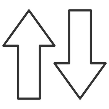 Up Down Outline Icon