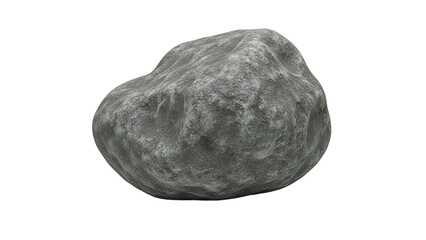 Naklejka premium Gray Rough Rock on Transparent Background Natural Stone Texture for Design and Decoration