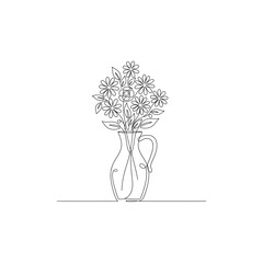 Flower pot icon flat vector design.