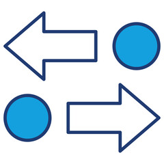 Transfer Blue Icon