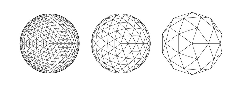 Abstract 3D globe grid PNG. Spherical wireframe geometry earth globe vector elements