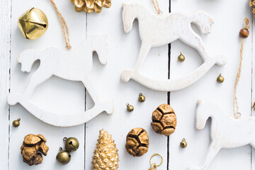 Rocking horse Christmas ornaments