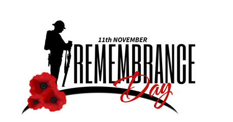 Poppy Day. Remembrance Day - Lest We Forget. White background. 3d illustration