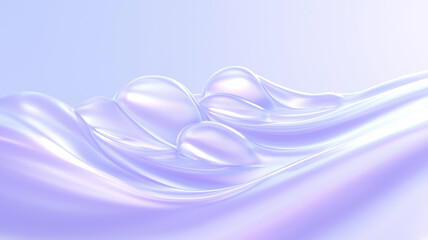 Delicate gel capsules rest beautifully on a soft surface, catching light in gentle waves of color Generative AI