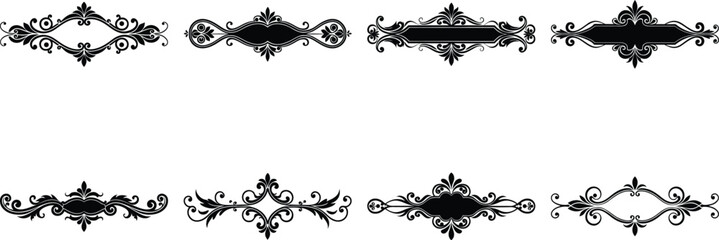 Vector art of elegant decorative dividers for design projects