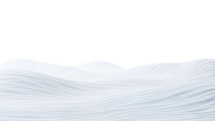 Obraz premium Abstract White Wave Pattern on Transparent Background for Modern Design