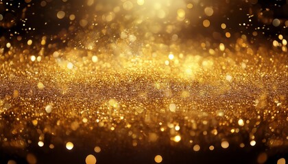 Fototapeta premium Golden Glitter Abstract Background