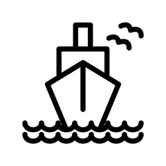 Ship icon design template