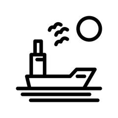 Ship icon design template