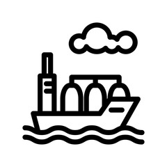 Ship icon design template